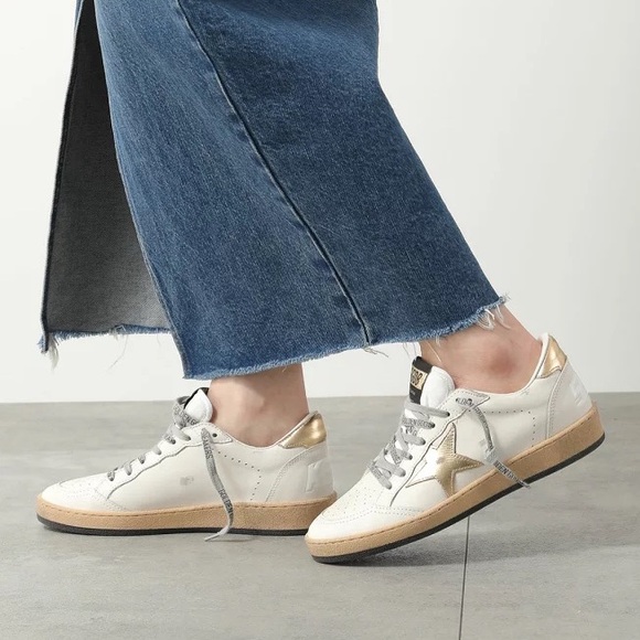 Golden Goose Ball Star Sneaker Milk White Leather/Gold sz 40 New in Box - Picture 1 of 13